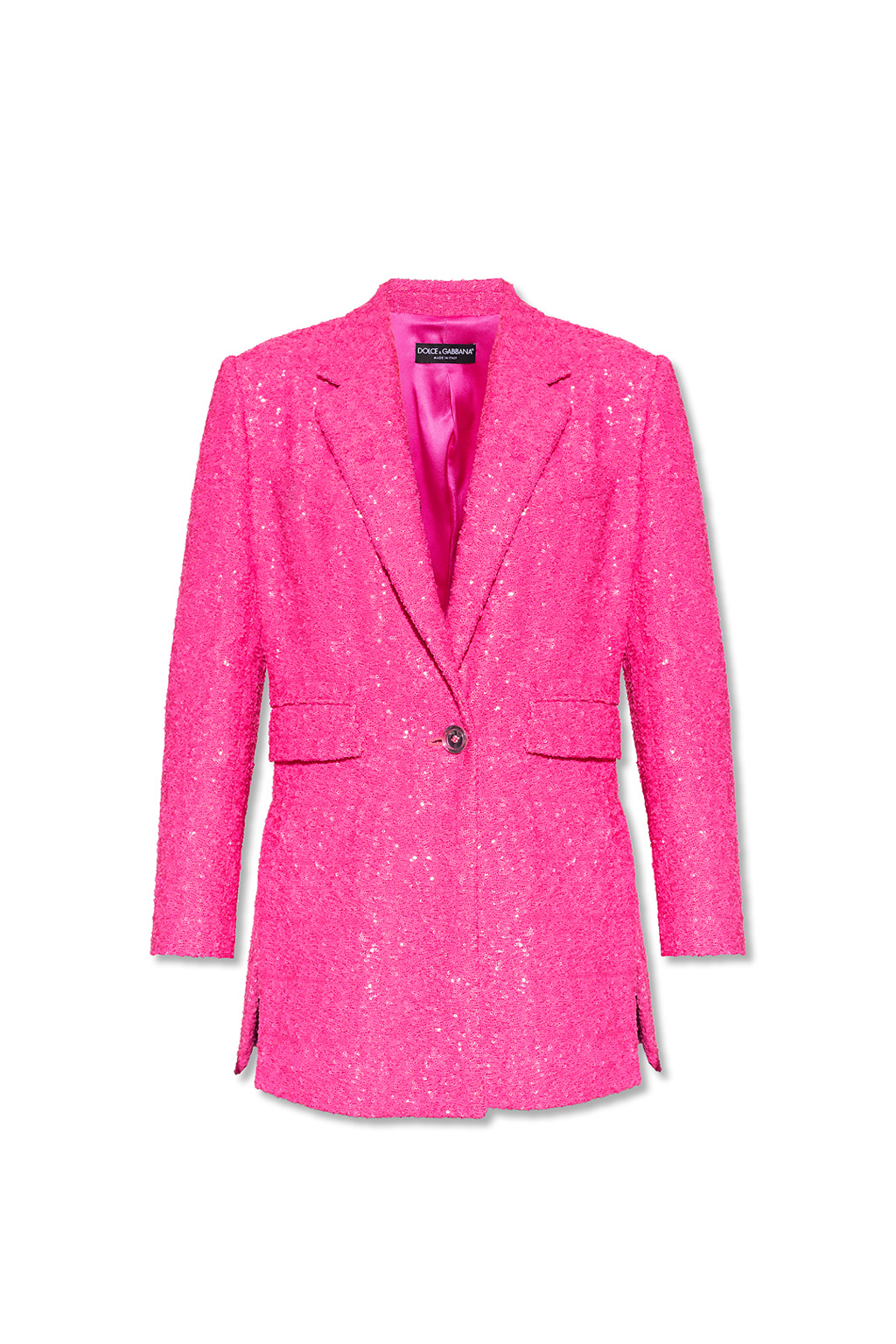 Dolce & Gabbana Dames korte jurk - Pink Sequinned blazer ribbon